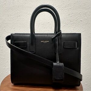 Saint Laurent Nano Sac de Jour Leather Bag